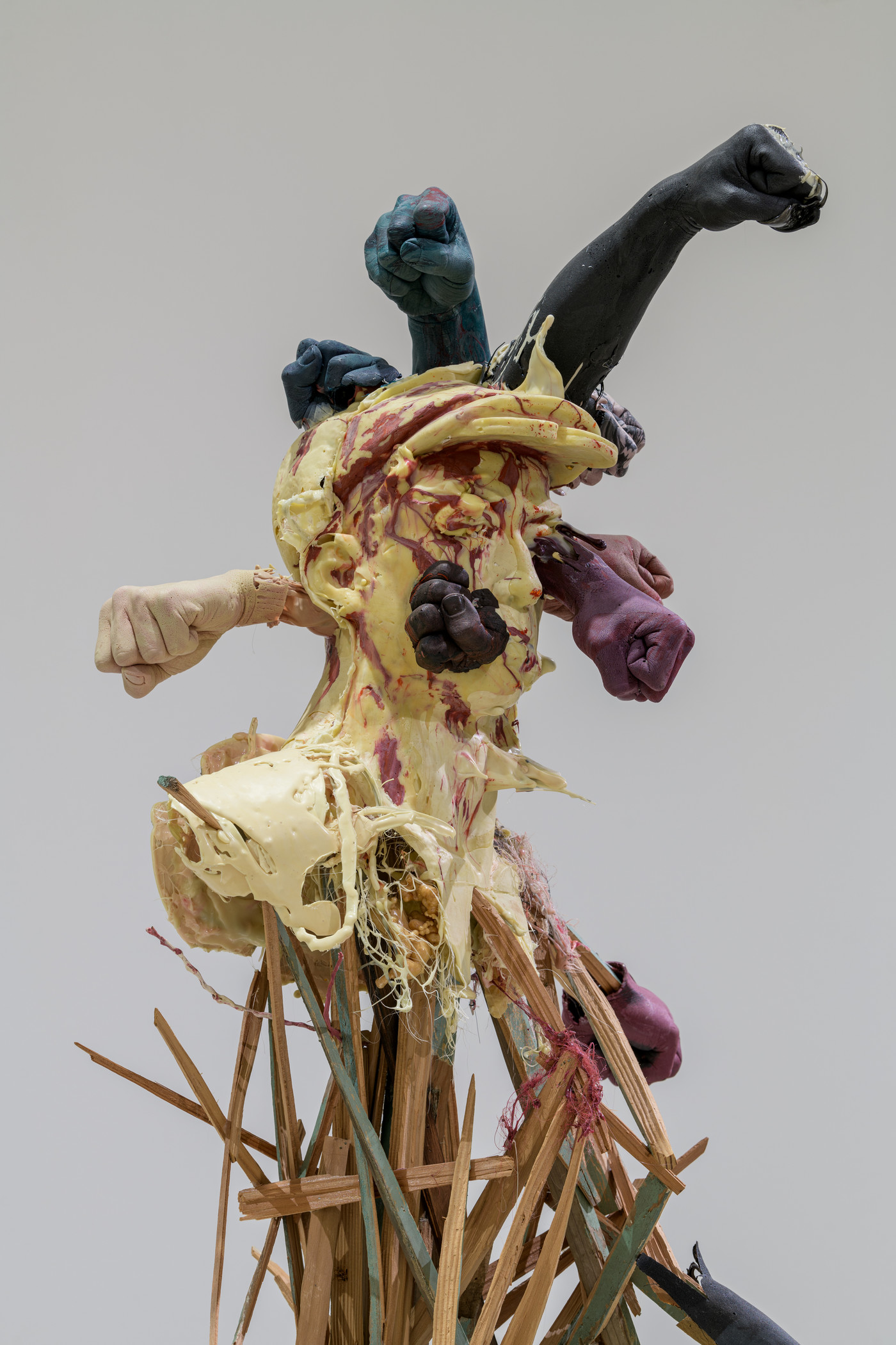 Jin Shan, Mistaken, 2015. Wood and plastic. Detail. Photo courtesy of © Museum Associates/LACMA.