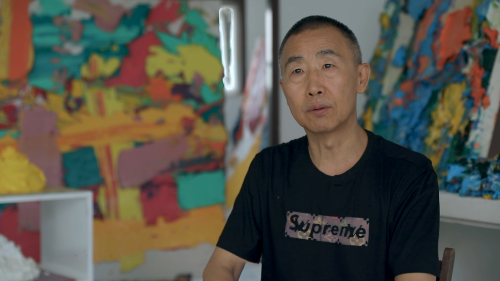 Still from an interview with Zhu Jinshi.